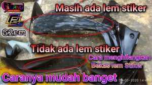 Cara Menghilangkan Sisa Lem Stiker Body Motor Tanpa Cat Mengelupas Panduan Lengkap Dan Aman
